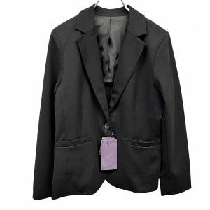 ☆美品☆ニューヨーカー　高級シルク混ウールコート　裏地ストライプ　11号 NEWYORKER ニューヨーカー テーラードジャケット 背抜き裏地 毛