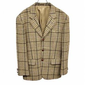 YSL レトロ　アイボリー テーラードジャケット 　毛100% 裏地キュプラ allegri（アレグリ） テーラードジャケット 3つボタン 微起毛 長袖 総