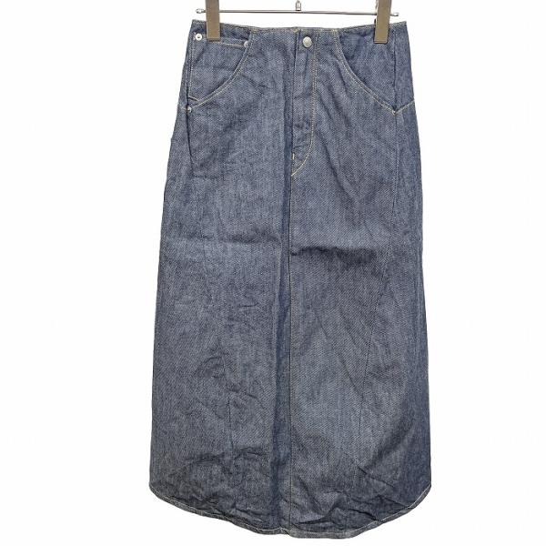リーバイス エンジニアードジーンズ デニムスカート ロング Aライン シンチバック 裏地無し 無地 ...