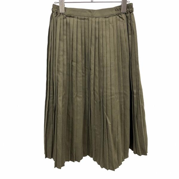 【新品】earth music＆ecology Premium Label 微起毛 プリーツミモレス...