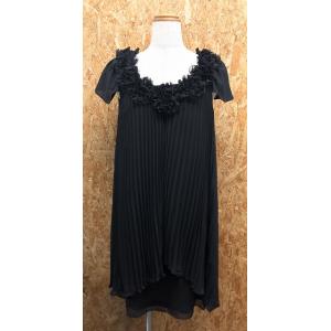 キャサリンロス 【日本製】 KATHARINE ROSS 薄手 シフォンチュニック 裏地付き プリー...