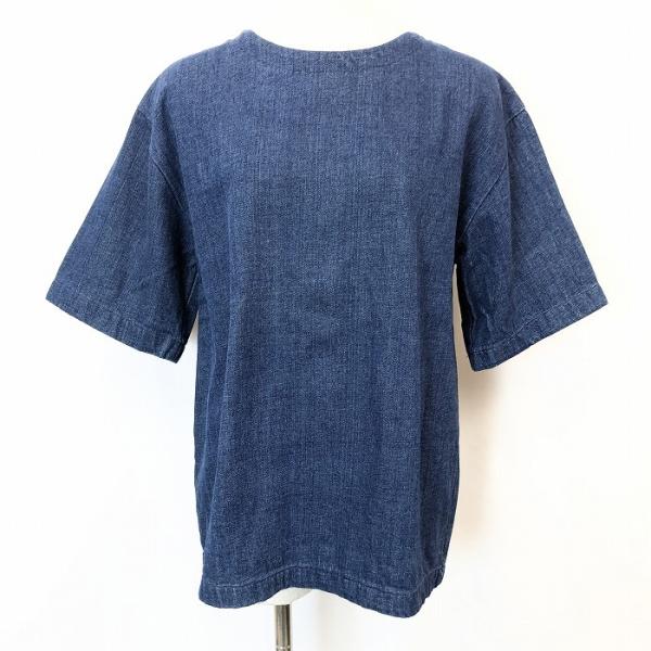 603 MIDWEST ロクマルサン ミッドウエスト F レディース バックファスナー半袖デニムトッ...