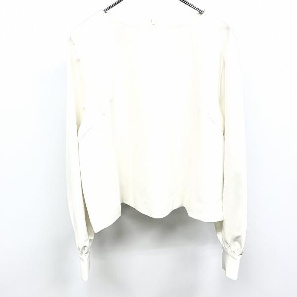 ミラオーウェン Mila Owen プルオーバートップス 長袖 裏地付き 後ろファスナー ストレッチ...