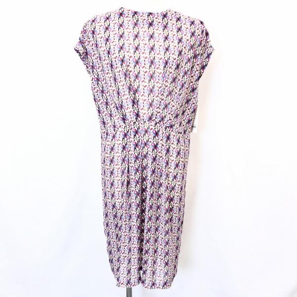 イグレック 【新品】igrek キモノスリーブシフォンチュニック ワンピース 裏地無し 幾何学柄 透...