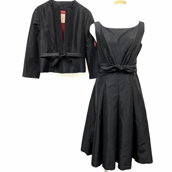 シビラ Sybilla セットアップ ノースリーブワンピース 長袖ジャケット 上下 裏地付き トリア...