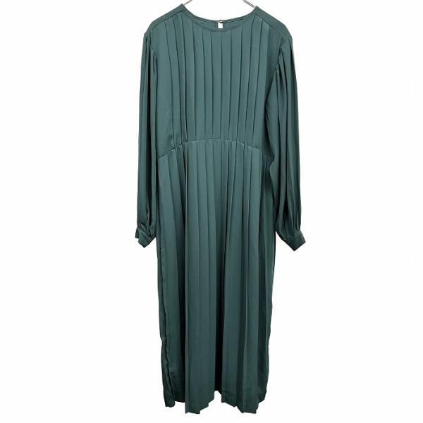 スタイルミキサー 【新品】STYLEMIXER プリーツワンピース ロング 無地 長袖 袖は裏地無し...