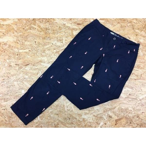 OLD NAVY オールドネイビー 綿×ポリウレタン テーパード 総柄 タツノオトシゴ パンツ ジッ...