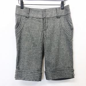 メイソングレイ MAYSON GREY ショートパンツ 裏地付き クロップド ダブル 無地 テーパード 服 ウール×ポリウレタン 1 杢グレー レディース