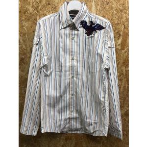 mil frutas designs バーンストーマー Mサイズ メンズ シャツ 胸に鳥の刺繍 マル...