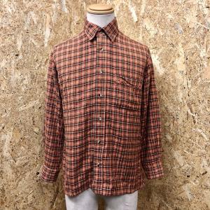 ウェザーコック WEATHERCOCK シャツ マルチストライプ柄 ロゴ刺繍 胸