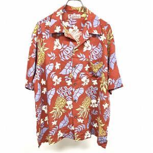 OLD Sears 70s シアーズ 半袖 花柄 オープンカラー アロハシャツ OLD Sears 70s シアーズ 半袖 花柄 オープンカラー アロハシャツ