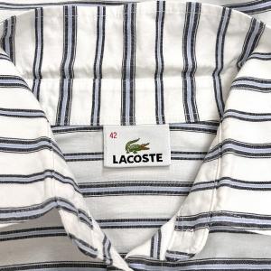ラコステ LACOSTE シャツ 半袖 ボーダ...の詳細画像4