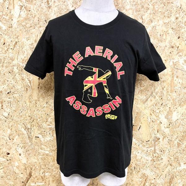 NJPW 新日本プロレス L メンズ(レディース？) サイン入りTシャツ 『THE AERIAL A...