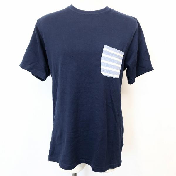 ビームス BEAMS ボーダー柄ポケットTシャツ カットソー トップス 丸首 クルーネック 服 綿1...