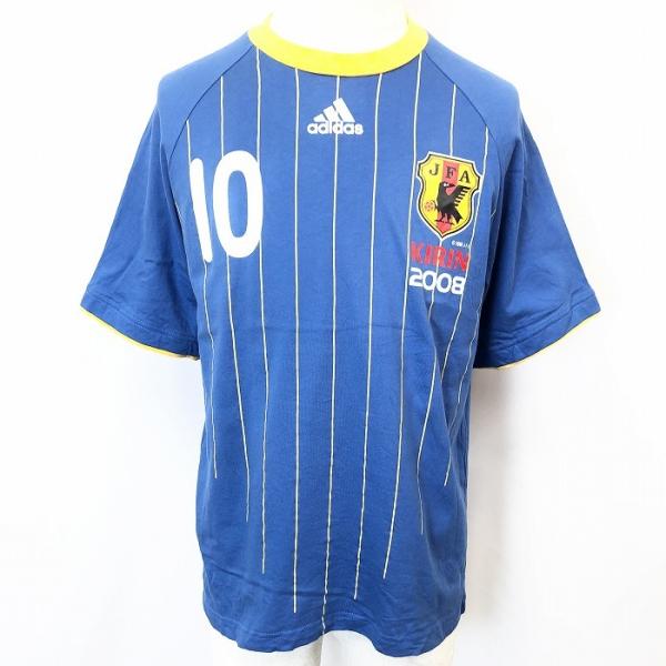 adidas アディダス S メンズ 男性 Tシャツ カットソー ストライプ プリント JFA サッ...