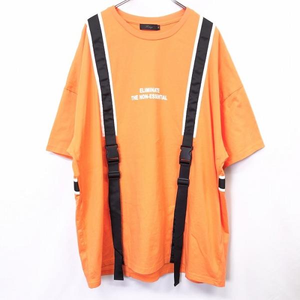 リングス Rings Tシャツ ビッグシルエット ビッグT ベルトデザイン ELIMINATE TH...