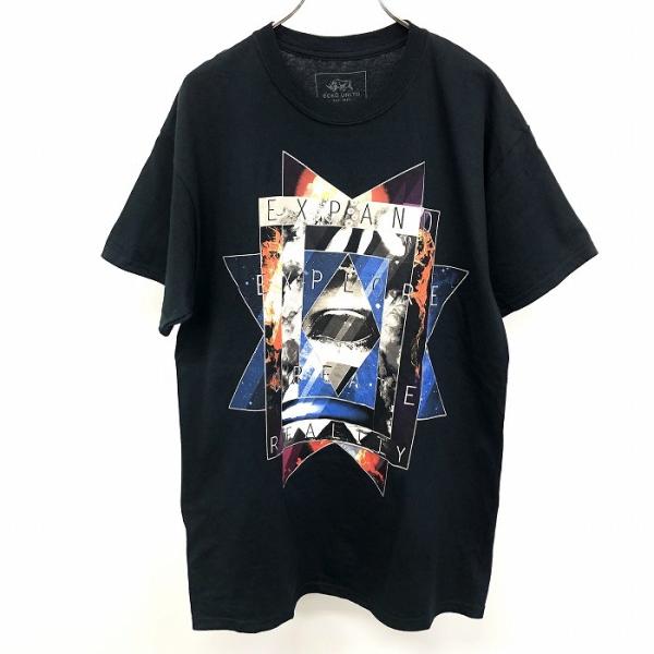 ECKO UNLIMITED エコーアンリミテッド M メンズ Tシャツ プリント 宇宙 炎 眼 E...