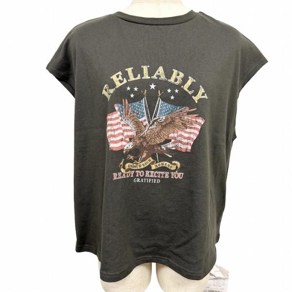 ジャバ 【新品】JaVa プリントTシャツ イーグル 星条旗 英字 カットソー プルオーバー 綿10...