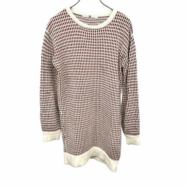 スライ SLY ニットワンピース ロング丈セーター 丸首 長袖 プルオーバー アクリル100% Fr...