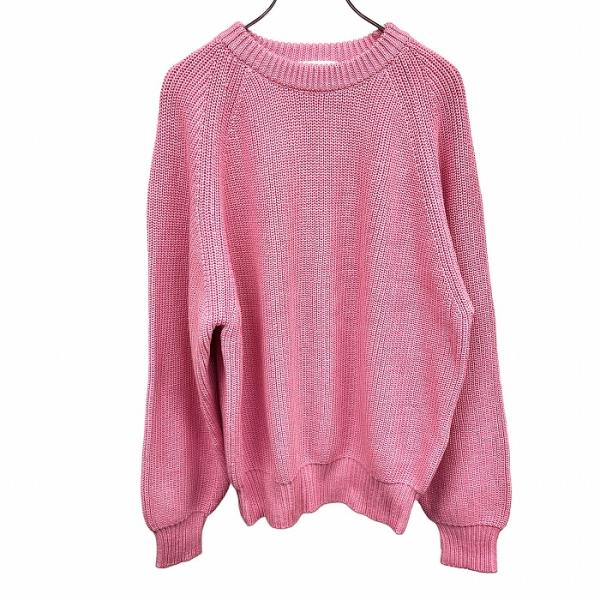 タクティクスデザイン TACTICS DESIGN リブニット セーター ラグランスリーブ 無地 長...