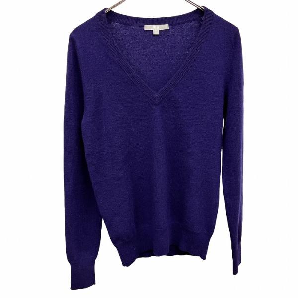 ユニクロ UNIQLO 薄手 ニット セーター Vネック 無地 長袖 プルオーバー ロングスリーブ ...