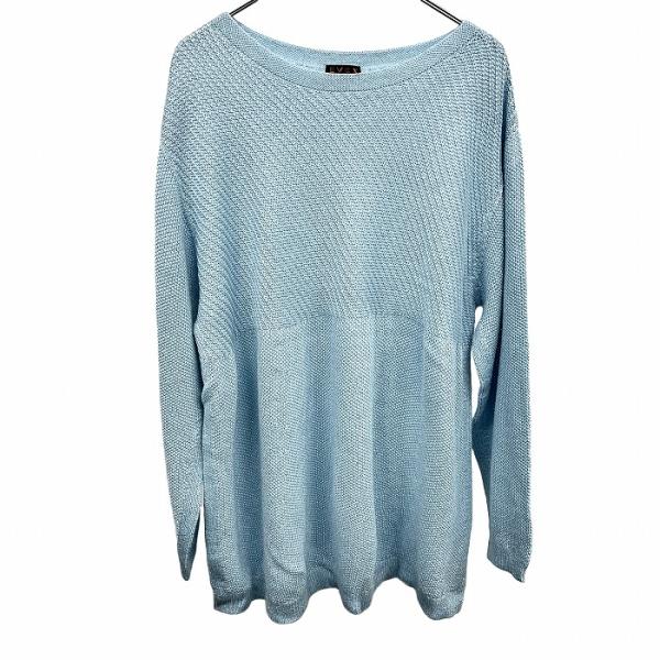 【新品】EVEX by KRIZIA ざっくりラメニットチュニック セーター 長袖 アクリルなど 4...