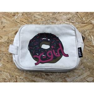X-girl エックスガール レディース ポーチ ドーナッツプリント ロゴプリント かばん カバン ...