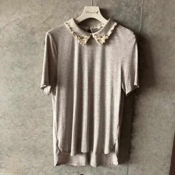 DEBY DEBO/ビジュー衿プルオーバー