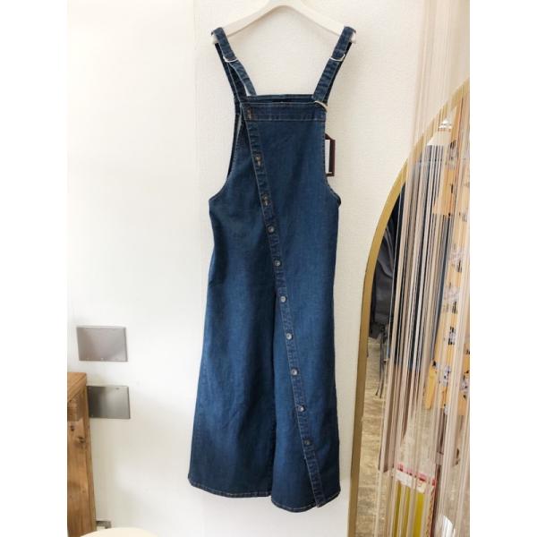 【16800→11760】INDIMARK(インディマーク)/ゆったり斜めボタンオーバーオール