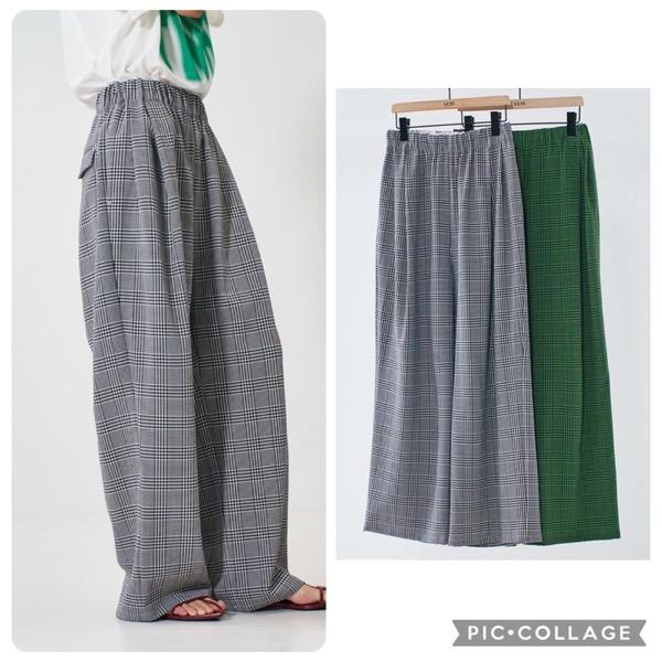 YENN(イエン)/PLAID TUCK EASY PT