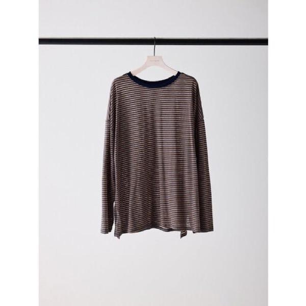 【予約販売】CHIGNON(シニヨン)/シアーボーダーロンTEE(6月下旬入荷予定)