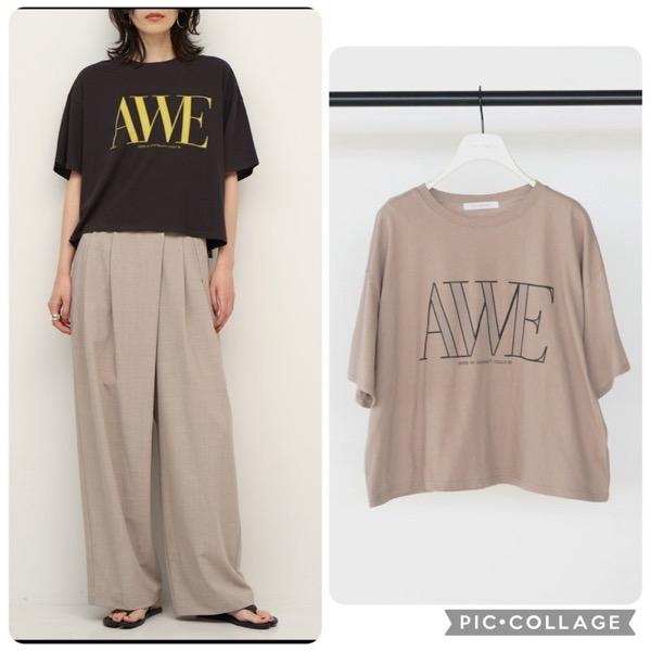 【予約販売】CHIGNON(シニヨン)/"AWE"プリントクロップドTee(3月下旬入荷予定)