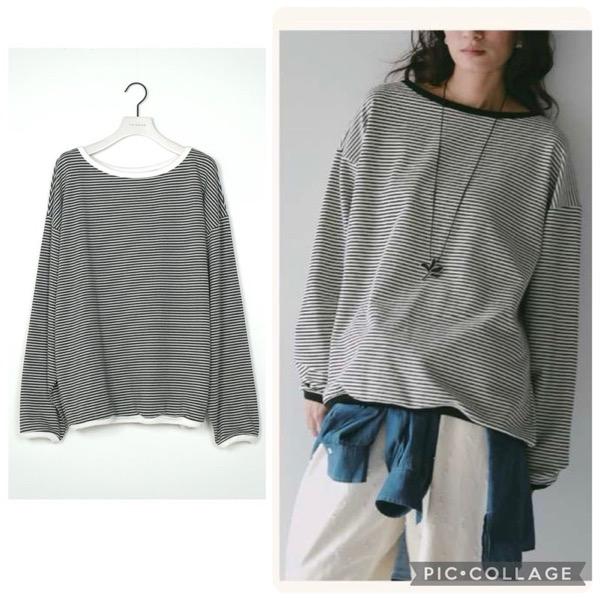 【予約販売】CHIGNON(シニヨン)/ボーダースウェットPO(12月中旬入荷予定)