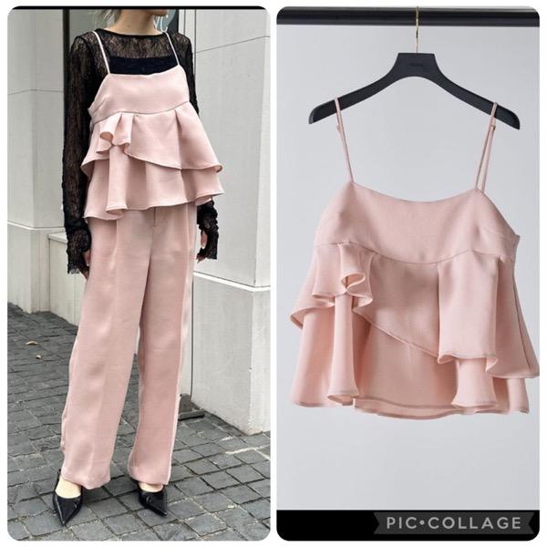 【予約販売】Mewl(ミュール)/リネンライクキャミビスチェ(２月中入荷予定)