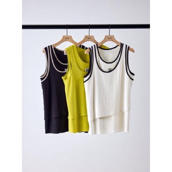 【予約販売】YENN(イエン)/COLOR LAYERED TANK(4月下旬入荷予定)