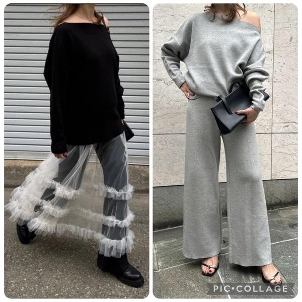 【予約販売】Mewl(ミュール)/スウェットライクドルマンニット(２月中入荷予定)