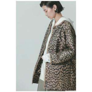 【16800→11760】CHIGNON(シニヨン)/レオパードノーカラーコート