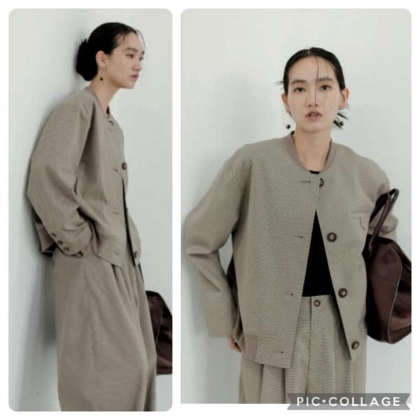 【23000→16100】CHIGNON(シニヨン)/チェックジャケットブルゾン