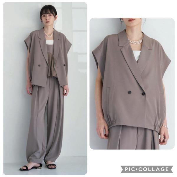 【予約販売】CHIGNON(シニヨン)/オーバーフォルムダブルジレ(6月上入荷予定)