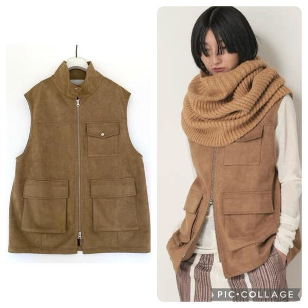 【19800→13860】CHIGNON(シニヨン)/フェイクスエードダンボールベスト