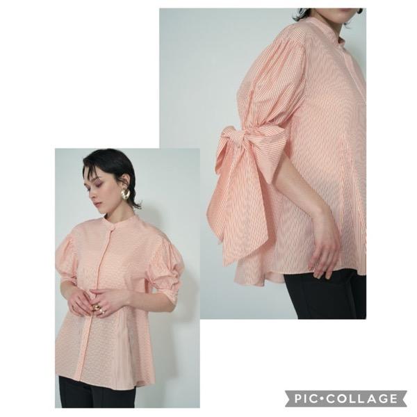 1Mewl(ミュール)/ストライプBIGリボンSH