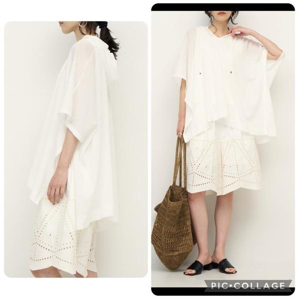 【予約販売】CHIGNON(シニヨン)/シアーメッシュポンチョTOPS(4月下旬入荷予定)