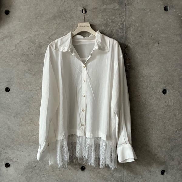 CHIGNON(シニヨン)/レースヘムスタンドカラーSH