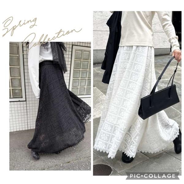 【予約販売】Mewl(ミュール)/レースサーキュラーSK(２月中入荷予定)