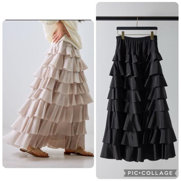 【予約販売】Mewl(ミュール)/サテンティアードSK(4月下旬入荷予定)