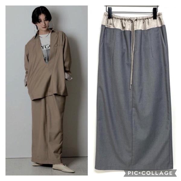 【15800→11060】CHIGNON(シニヨン)/サテン切替スカート