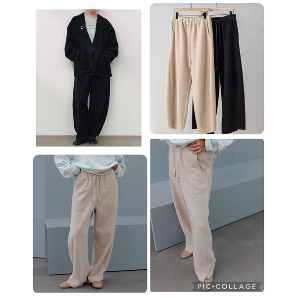 【予約販売】YENN(イエン)/COZY TEXTURE PANTS(11月中入荷予定)