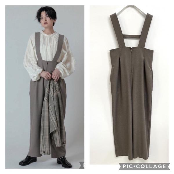 【16800→11760】CHIGNON(シニヨン)/交織サロペットパンツ
