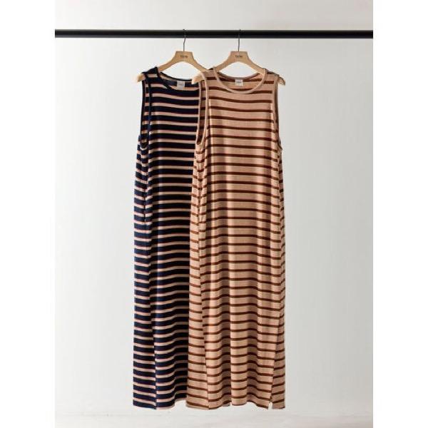 【予約販売】YENN(イエン)/STRIPE JERSEY DRESS(5月下旬入荷予定)