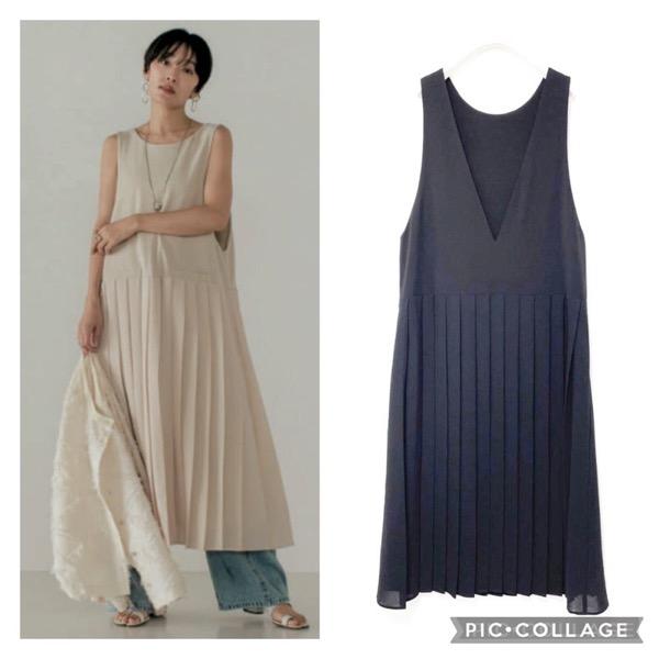 【19800→13860】CHIGNON(シニヨン)/ドッキングプリーツOP